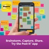 image:imagePostit Super Sticky Popup Notes 3x3 in 6 Pads 2X The Sticking Power Poptimistic Bright Colors Recyclable R3306SST