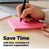 image:imagePostit Super Sticky Popup Notes 3x3 in 6 Pads 2X The Sticking Power Supernova Neons Bright Colors Recyclable R3306SSMIA14 x 6 Pack of 12