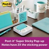 image:imagePostit Super Sticky Popup Notes 3x3 in 6 Pads 2X The Sticking Power Supernova Neons Bright Colors Recyclable R3306SSMIATrue