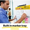 image:imagePostit Super Sticky Wall Easel Mounting System 15 in Wide x 325 in Tall x 125 in Deep Smoke Grey 2Pack Great for Virtual Teachers and Students2 Hangers