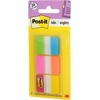 image:imagePostit Tabs 1 in Solid Aqua Yellow Pink Red Green Orange 6Color 36Dispenser 686ALOPRYT04 x 28 36 Count  Pack of 2