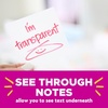 image:imagePostit Transparent Notes 28 in x 28 in Clear Sticky Notes Back to School Supplies Office Products Great for Studying 12 PadsClear  20 Pack