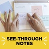 image:imagePostit Transparent Notes 28 in x 28 in Clear Sticky Notes Back to School Supplies Office Products Great for Studying 12 PadsPastel Transparent