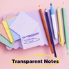 image:imagePostit Transparent Notes 28 in x 28 in Clear Sticky Notes Back to School Supplies Office Products Great for Studying 12 PadsPastel Transparent