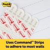 image:imagePostit Wall Pad 20 in x 23 in White Lined 20 SheetsPad 2 PadsPack Mounts with Command Strips Included