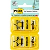 image:imagePostit Message Flags Notarize 1 in x 17 in Two Dispensers with 50 Count Yellow Sticky Tabs Per Dispenser 100 Flags Total