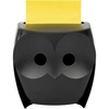 image:imagePostit Note Dispenser Sticky Note Holder Black Owl Design Includes 45 Sheets of 3 in x 3 in Citron Yellow PopUp Notes Classroom or Office SuppliesOwl Dispenser