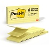 image:imagePostit Popup Notes 6 Lined Sticky Note Pads 3 x 3 in School Supplies Office Products Accordion Sticky Notes Work with PopUp Note Dispenser Canary Yellow