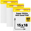image:imagePostit SelfStick Mini Easel Pad 15 in x 18 in 20 SheetsPad 3 Pads Great for Virtual Teachers and Students 5773PK