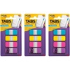 image:imagePostit Sticky Tabs 625 in x 15 in 4 Pads of Book Tabs in Assorted Bright Colors for Bookmarking Annotating Reading and Reminders Pink Purple Yellow and Blue Colors 40 Total Count04 x 28 Pack of 3