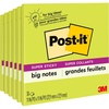 image:imagePostit Super Sticky Big Notes 11 in x 11 in 1 Pad 2X The Sticking Power Neon Green BN11G Pack of 66