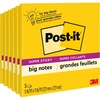 image:imagePostit Super Sticky Big Notes 11 in x 11 in Extra Large Sticky Notes Yellow 1 Pad 30 Sheets Great for Vision Boards Creative Projects Study Spaces Group Brainstorming and More11 in x 11 in  Pack of 6