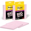 image:imagePostit Super Sticky Big Notes 6 in x 6 in Extra Large Sticky Notes Washed Denim 2 Pads 60 Sheets Total Great for Vision Boards Creative Projects Study Spaces Group Brainstorming and MorePink Salt