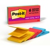 image:imagePostit Super Sticky Dispenser Popup Notes 6 Sticky Note Pads 3 x 3 in 2X the Sticking Power School Supplies and Oce Products Use with Postit Note Dispensers Playful Primaries Collection