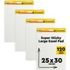 image:imagePostit Super Sticky Easel Pad 25 in x 30 in White 30 SheetsPad 4 PadsPack Great for Virtual Teachers and Students 559 VAD 4PKEasel Pad