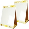 image:imagePostit Super Sticky Portable Tabletop Easel Pad wDry Erase Panel Great for Virtual Teachers and Students 20x23 Inches 20 SheetsPad 2 Pads Builtin Stand 563DE VAD 2PK White