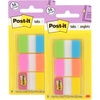 image:imagePostit Tabs 1 in Solid Aqua Yellow Pink Red Green Orange 6Color 36Dispenser 686ALOPRYT04 x 28 36 Count  Pack of 2