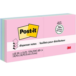 image:image3M PostIt Greener PopUp Notes Original Recy Pads MMMR330RP6AP
