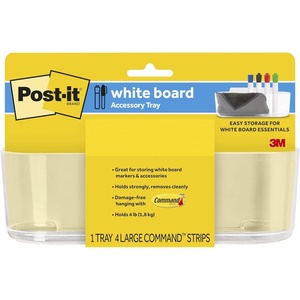 image:imagePostit Dry Erase Accessory Tray 1 Accessory Tray 4 Strips8 58 in x 3 18 in