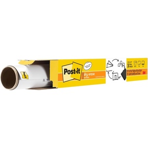 image:imagePostit Dry Erase Whiteboard Film Surface for Walls Doors Tables Chalkboards Whiteboards and More Removable StainProof Easy Installation 4 x 3 ft Roll DEF4x34W x 256H