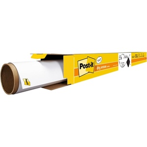 image:imagePostit Dry Erase Whiteboard Film Surface for Walls Doors Tables Chalkboards Whiteboards and More Removable StainProof Easy Installation 4 x 3 ft Roll DEF4x34W x 106H