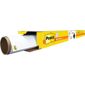 image:imagePostit Dry Erase Whiteboard Film Surface for Walls Doors Tables Chalkboards Whiteboards and More Removable StainProof Easy Installation 4 x 3 ft Roll DEF4x36 ft x 4 ft Pack of 6