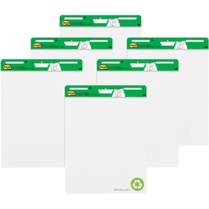 image:imagePostit Easel Pad made with Recycled Paper 25 in x 30 in White 30 SheetsPad 6 PadsPack Great for Virtual Teachers and Students 559RPVAD6