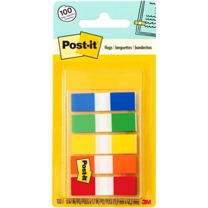 image:imagePostit Flags 047 in x 17 in One Dispenser with 100 Count Assorted Pastel Colors Sticky Tabs Per Dispenser Removable Page Markers for Planners Journals and Calendars 100 Flags TotalAssorted