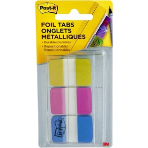image:imagePostit Foil Tabs Iridescent Colors 36 TabsPack 1 in x 15 in 686FLOPBT04 x 28
