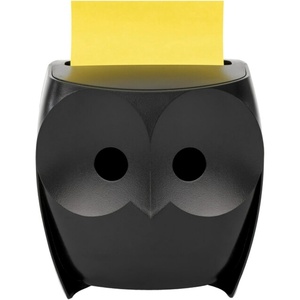 image:imagePostit Note Dispenser Sticky Note Holder Black Owl Design Includes 45 Sheets of 3 in x 3 in Citron Yellow PopUp Notes Classroom or Office SuppliesOwl Dispenser