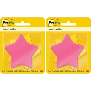 image:imagePostit Notes Apple Shape Assorted Colors 26x26 in 2 Pads 75 SheetsPad 7350APL08 x 39 Pack of 2