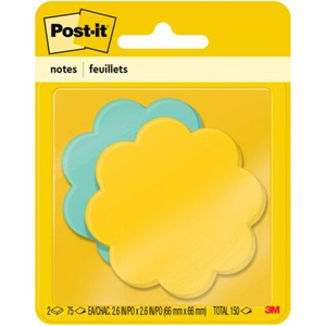 image:imagePostit Notes Apple Shape Assorted Colors 26x26 in 2 Pads 75 SheetsPad 7350APL08 x 47