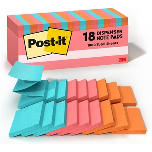 image:imagePostit Popup Notes 18 Sticky Note Pads 3 x 3 in School Supplies Office Products Accordion Sticky Notes Work with PopUp Note Dispenser Poptimistic Collection