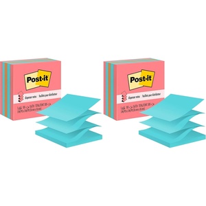 image:imagePostit Popup Notes 5 Sticky Note Pads 3 x 3 in School Supplies Office Products Accordion Sticky Notes Work with PopUp Note Dispenser Assorted Brights2 x 3 Pack of 2