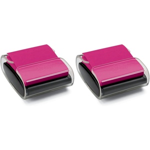 image:imagePostit Popup Notes Dispenser 3x3 in Black Base Clear Top Pack Includes Dispenser and a 45Sheet Pad of Popup Notes WD330BK2