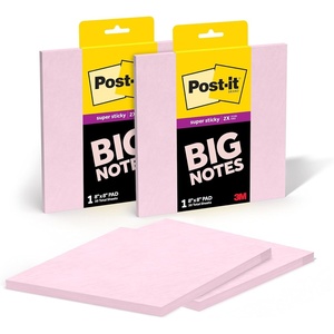 image:imagePostit Super Sticky Big Notes 8 in x 8 in Extra Large Sticky Notes in Fresh Mint 2 Pads 60 Sheets Total Great for Vision Boards Creative Projects Study Spaces Group Brainstorming and MorePink Salt