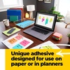 image:imageBundle of Postit Note Dispenser White Base with Steel Top and Postit Popup Notes 3 in x 3 in 1 Pad in Aqua Splash 12 Pads in Alternating Colors Poptimistic Collection