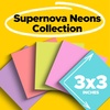 image:imageBundle of Postit Super Sticky Notes 24 Sticky Note Pads 3 x 3 in Supernova Neons  Postit Super Sticky Easel Pad 25 in x 30 in White 30 SheetsPad 2 PadsPack Self Stick Flip Chart Paper