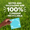 image:imagePostit 100 Recycled Paper Super Sticky Notes 18 Sticky Note Pads 187 x 187 in School Supplies and Office Products 2X the Sticking Power Wanderlust Pastels Collection