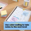 image:imagePostit 100 Recycled Paper Super Sticky Notes 18 Sticky Note Pads 187 x 187 in School Supplies and Office Products 2X the Sticking Power Wanderlust Pastels Collection