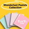 image:imagePostit 100 Recycled Paper Super Sticky Notes 18 Sticky Note Pads 187 x 187 in School Supplies and Office Products 2X the Sticking Power Wanderlust Pastels Collection