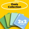 image:imagePostit 100 Recycled Paper Super Sticky Notes 3 in x 3 in 24 Pads 70 Sheets per Pad Oasis Collection School Supplies and Office Products3 x 3 Pack of 8
