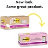 image:imagePostit 100 Recycled Paper Super Sticky Notes 3 in x 3 in 24 Pads 70 Sheets per Pad Wanderlust Pastels Back to School Supplies and Office Products