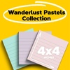 image:imagePostit 100 Recycled Paper Super Sticky Notes 4 in x 4 in 3 Pads 70 Sheets per Pad Wanderlust Pastels Back to School Supplies and Office ProductsPink Salt  Fresh Mint  Orchid Frost