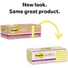 image:imagePostit 100 Recycled Paper Super Sticky Notes Canary Yellow 3 in x 3 in 12 Sticky Note Pads 70 Sheets per Pad School Supplies and Office ProductsCanary Yellow