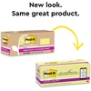 image:imagePostit 100 Recycled Paper Super Sticky Notes Canary Yellow 3 in x 3 in 24 Sticky Note Pads 70 Sheets per Pad School Supplies and Office Products