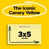 image:imagePostit 100 Recycled Paper Super Sticky Notes Canary Yellow 3 in x 5 in 12 Sticky Note Pads 70 Sheets per Pad School Supplies and Office Products3 x 5