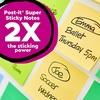 image:imagePostit 100 Recycled Paper Super Sticky Notes Canary Yellow 3 in x 5 in 12 Sticky Note Pads 70 Sheets per Pad School Supplies and Office Products3 x 5