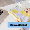 image:imagePostit 100 Recycled Paper Super Sticky Notes Lined 4 in x 6 in 8 Pads 45 Sheets per Pad Wanderlust Pastels Back to School Supplies and Office ProductsCanary Yellow