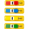image:imagePostit Flags 35Dispenser 4 Dispensers 47 in Wide Assorted Primary Colors 6834 Pack of 203 x 27